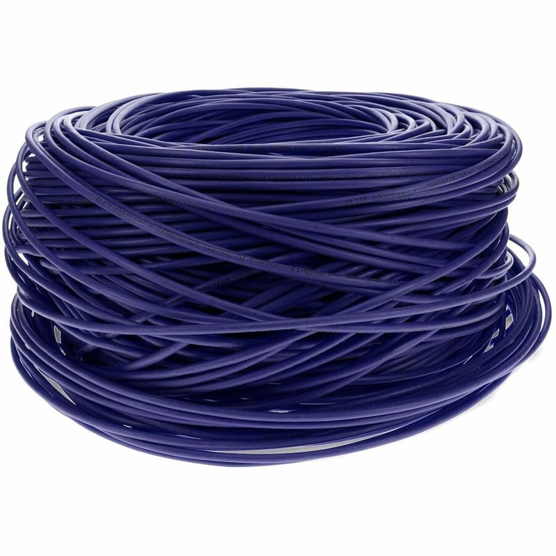AddOn 1000ft Non-Terminated Purple Cat6 UTP PVC Copper Patch Cable - Thumbnail 5