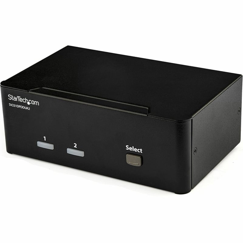 StarTech.com 2 Port DisplayPort Dual-Monitor KVM Switch - DisplayPort KVM - 4K 60 Hz - Thumbnail 1
