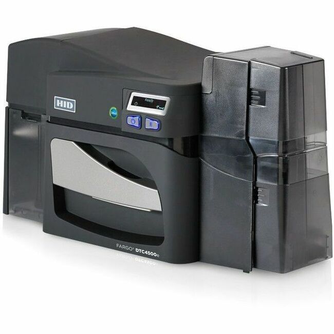 Fargo DTC4500E Single Sided Desktop Dye Sublimation/Thermal Transfer Printer - Color - Card Print - Ethernet - USB - USB Host - TAA Compliant - Thumbnail 1