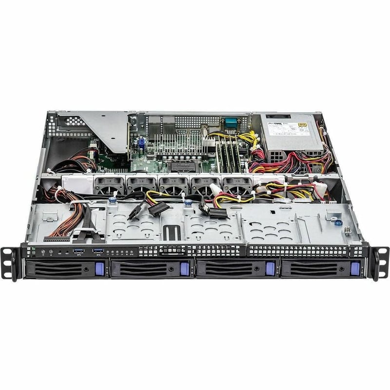ASROCK RACK 1U4LW-C252 1U RACKMOUNT SERVER BAREBONE 4 BAYS SINGLE SOCKET H5 (LGA - Thumbnail 4