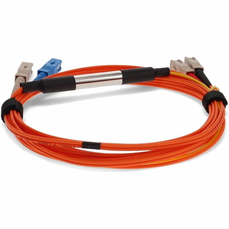 AddOn 5m SC to SC OM1 & OS1 Duplex OFNR (Riser-Rated) Fiber Mode Conditioning Cable - Thumbnail 4