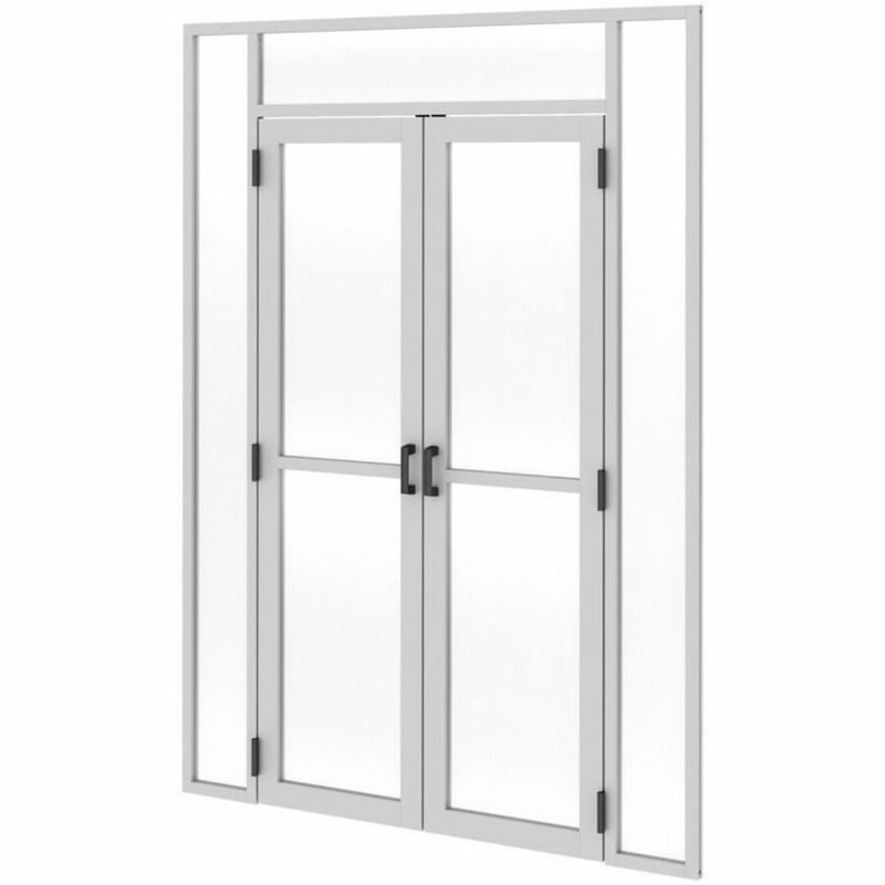 END-OF-ROW DOORS FOR RAPIDPOD A STEM - DUAL SWING 96INH X 48INW TAA