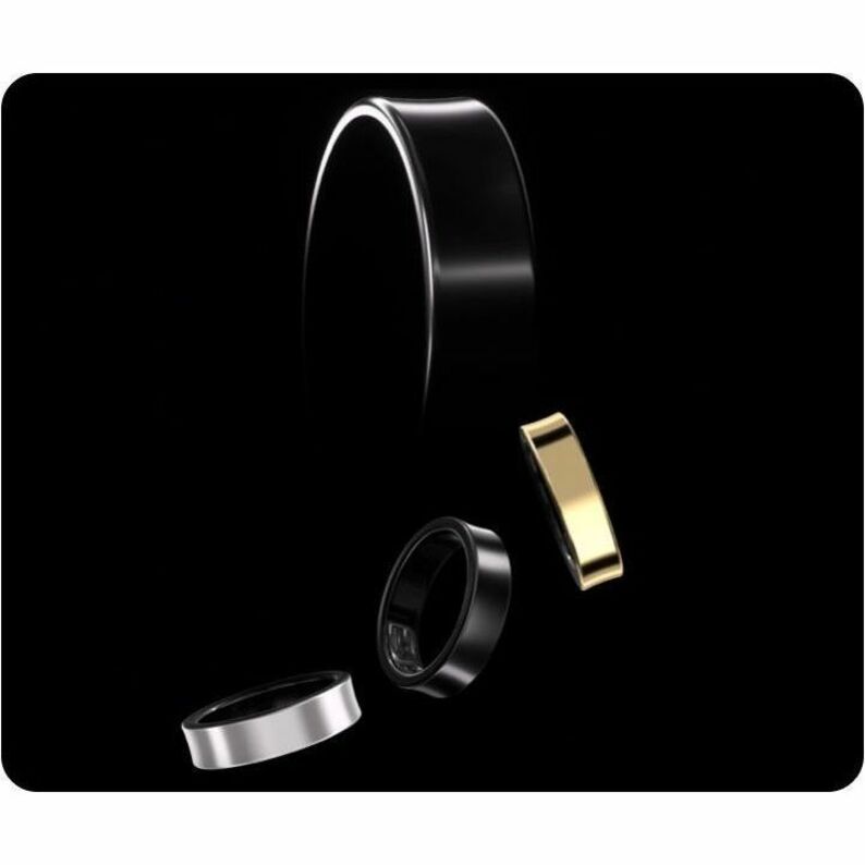 GALAXY RING SIZE 8 TITANIUM BLACK ANDROID ONLY