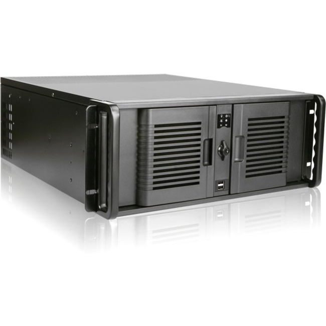 iStarUSA 4U Compact Stylish Rackmount Chassis with 500W Redundant Power Supply - Thumbnail 1