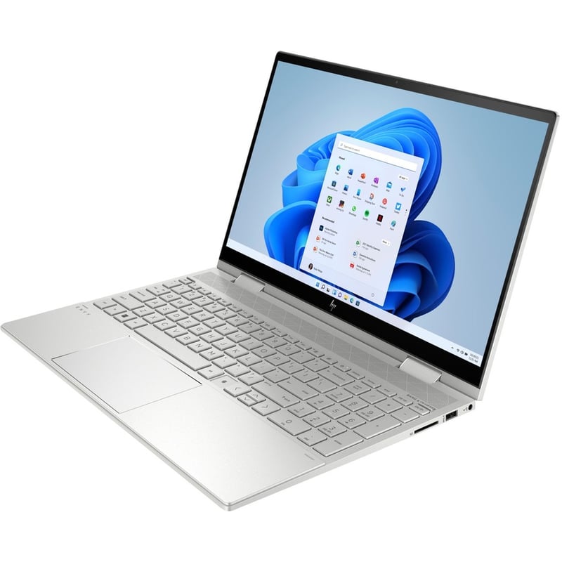 HP ENVY x360 15-ed1076nr 15.6" Touchscreen Convertible 2 in 1 Notebook - Full HD - Intel Core i7 11th Gen i7-1165G7 - 12 GB - 256 GB SSD - English Keyboard - Natural Silver - Thumbnail 2