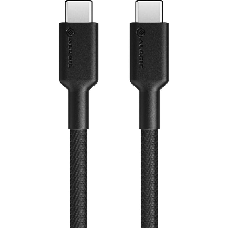 ALOGIC Elements PRO USB-C to USB-C cable - Male to Male - 1m - USB 2.0 - 5A - 480Mbps - Black - Thumbnail 4