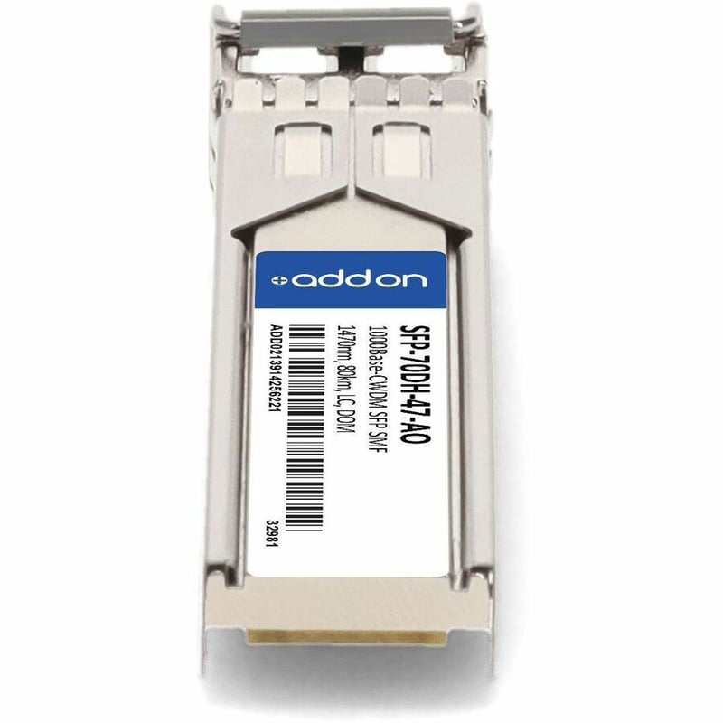 AddOn Rad® SFP-70DH-47 Compatible TAA 1000Base-CWDM SFP Transceiver (SMF, 1470nm, 80km, LC, DOM) - Thumbnail 4