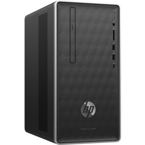 HP Pavilion 590-P0000 590-P0040 Desktop Computer - AMD Ryzen 5 2400G - 8 GB - 1 TB HDD - Thumbnail 2