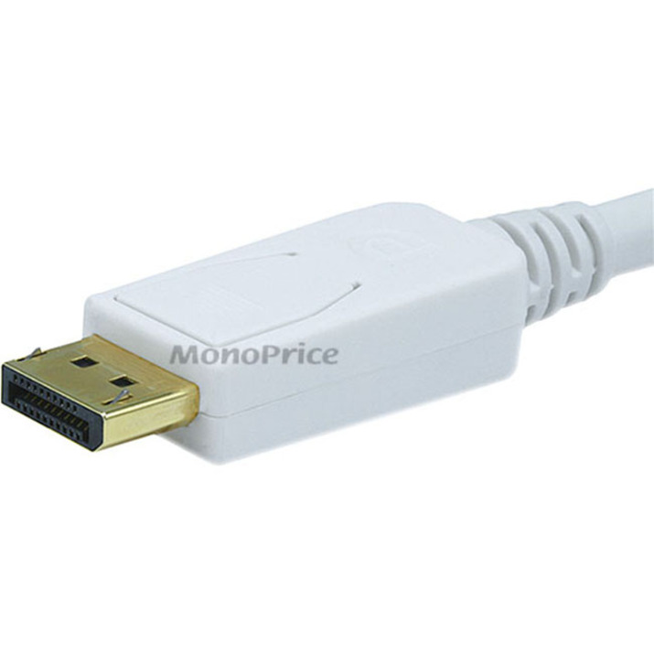 6FT 28AWG DISPLAYPORT TO DVI CABLE - WHITE - Thumbnail 3
