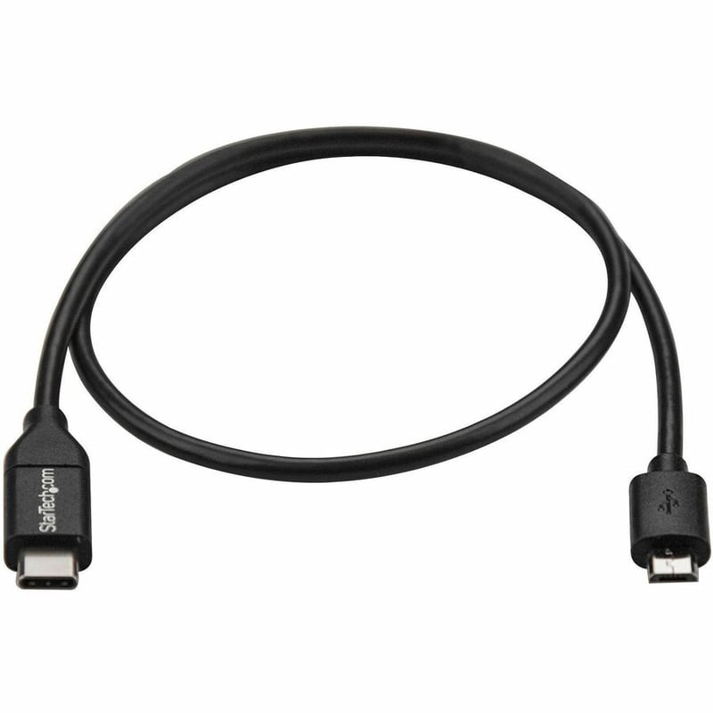 StarTech.com 0.5m USB C to Micro USB Cable - M/M - USB 2.0 - USB-C to Micro USB Charge Cable - USB 2.0 Type C to Micro B Cable - Thumbnail 3