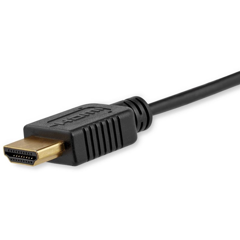 StarTech.com 6ft Mini HDMI to HDMI Cable with Ethernet, 4K 30Hz High Speed Slim Mini HDMI 1.4 (Type-C) Device to HDMI Adapter Cable/Cord - Thumbnail 2