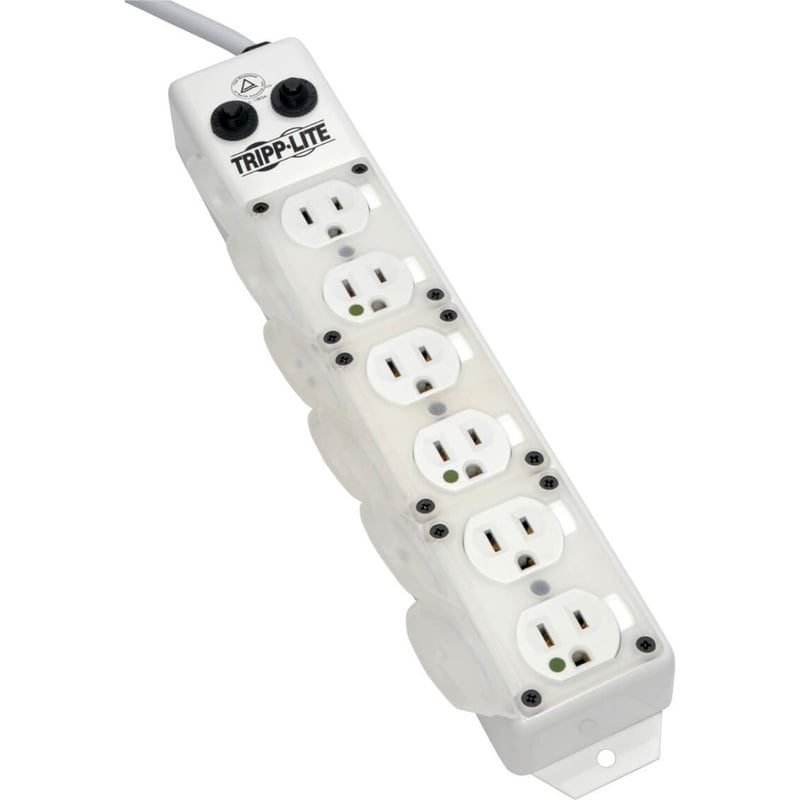 Tripp Lite by Eaton Safe-IT UL 1363A Medical-Grade Power Strip for Patient-Care Vicinity 6x15A Hospital-Grade Outlets Safety Covers 15 ft. Cord - Thumbnail 3
