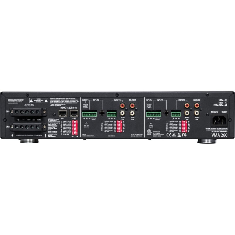 JBL Commercial VMA 260 Amplifier - 120 W RMS - 2 Channel - Black - Thumbnail 2
