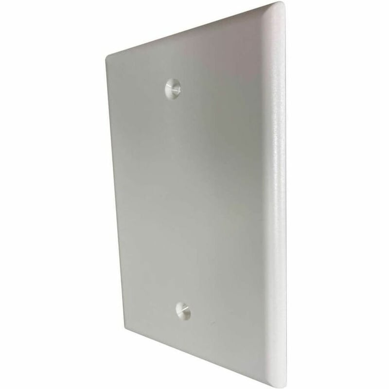 Tripp Lite by Eaton Safe-IT Blank Wall Plate, Antibacterial, Ivory Matte, TAA - Thumbnail 3
