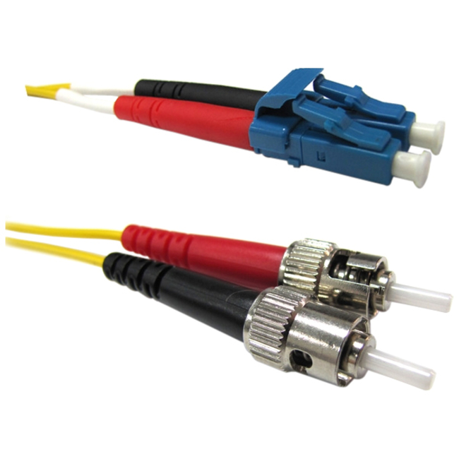 2X 3 METER, SINGLE-MODE FIBRE CABLES (ST TO LC,)