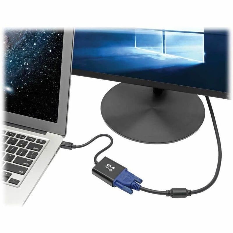 Tripp Lite by Eaton Keyspan Mini DisplayPort to Active VGA Adapter Video Converter DP1.2 (M/F) Black 6-in. (15.24 cm) - Thumbnail 2