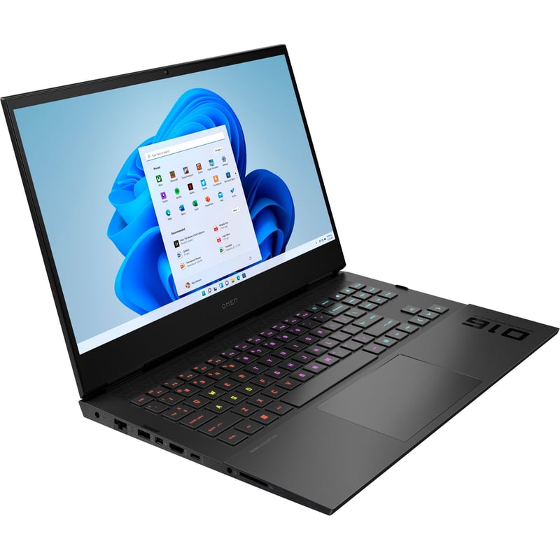 HP OMEN 16-b1000 16-b1020nr 16.1" Gaming Notebook - QHD - 165 Hz - Intel Core i7 12th Gen i7-12700H - 16 GB - 512 GB SSD - Shadow Black, Shadow Black Aluminum - Thumbnail 1