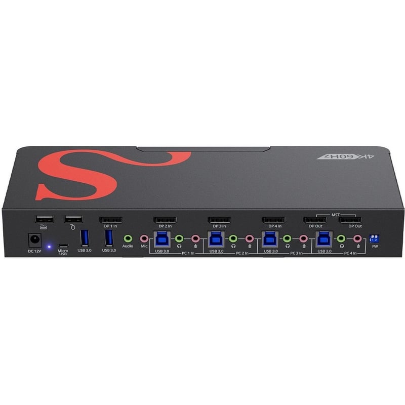 SIIG 4-Port DisplayPort 1.4 8K MST Dual Head KVM Console Switch - Thumbnail 3