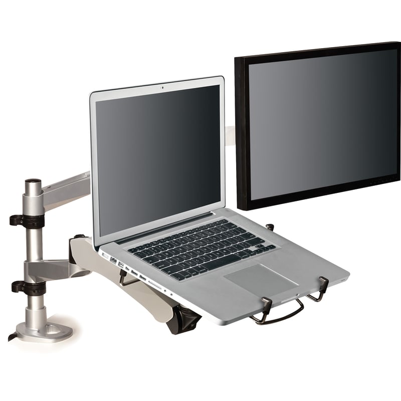 3M Mounting Arm for Flat Panel Display - Silver - Thumbnail 4