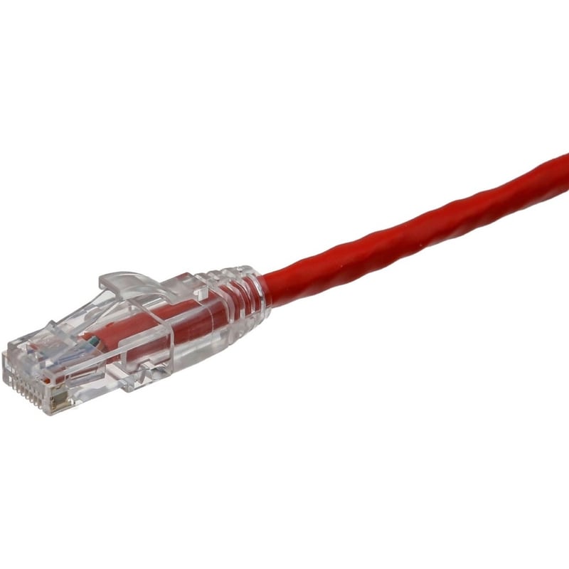 Axiom 2FT CAT6 UTP 550mhz Patch Cable Clear Snagless Boot (Red) - TAA Compliant