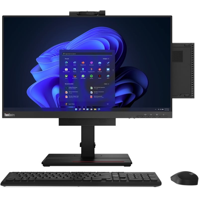 Lenovo ThinkCentre M90q Gen 3 11U50010US Desktop Computer - Intel Core i5 12th Gen i5-12500 - vPro Technology - 8 GB - 256 GB SSD - Tiny - Black - Thumbnail 3