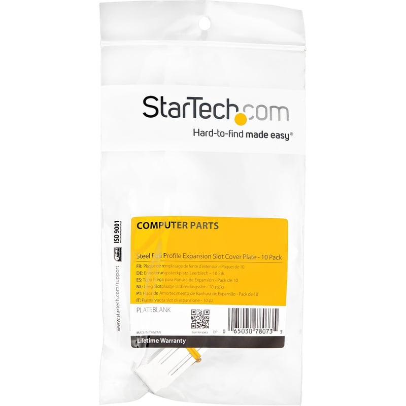 StarTech.com Steel Full Profile Expansion Slot Cover Plate - 10 Pack - Thumbnail 2