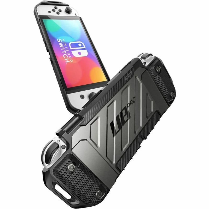 SUP Nintendo Switch OLED Unicorn Beetle PRO Dockable Grip Case-Black - Thumbnail 1