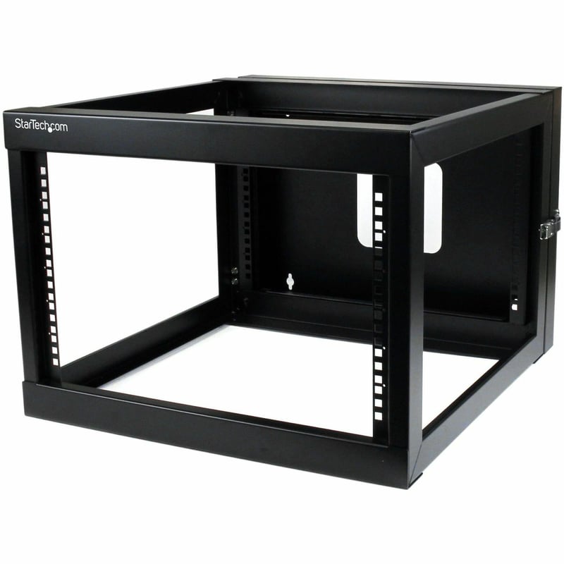 StarTech.com 4-Post 6U Hinged Wall-Mount Network Rack, 19" Open Frame Server Rack, Wall Mount Data Rack for IT Computer Equipment, TAA~ - Thumbnail 1