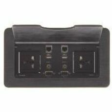Kramer TBUS-4XL(B) Mounting Box for Enclosure - Black - Thumbnail 2