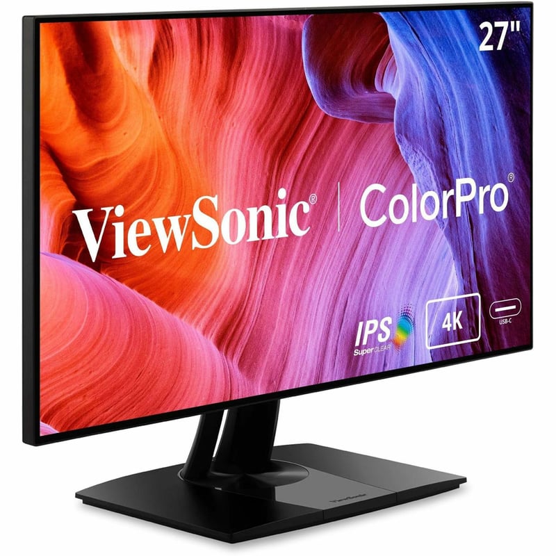 ViewSonic VP2768a-4K 27 Inch Premium IPS 4K Monitor with Advanced Ergonomics, ColorPro 100% sRGB Rec 709, 14-bit 3D LUT, Eye Care, HDMI, USB C, DisplayPort for Professional Home and Office - Thumbnail 1