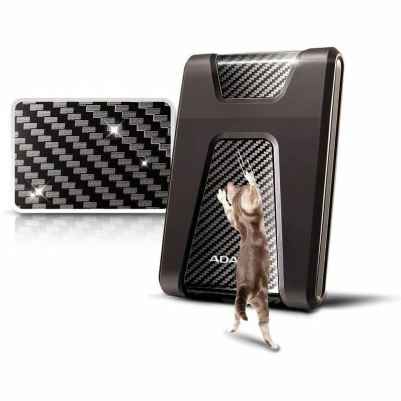 Adata DashDrive Durable HD650 AHD650-1TU31-CBK 1 TB Portable Hard Drive - 2.5" External - Black