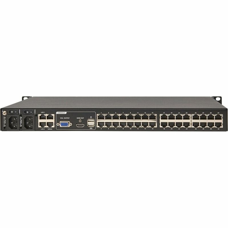 Eaton 32-Port Cat5e KVM over IP Switch - Virtual Media, 3 Remote/1 Local User, HDMI Output, 1U Rack-Mount, TAA - Thumbnail 3