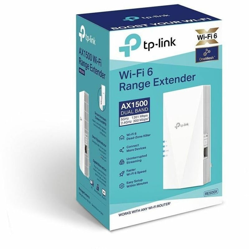 TP-Link RE500X - Dual Band 802.11ax 1.46 Gbit/s Wireless Range Extender - Thumbnail 5