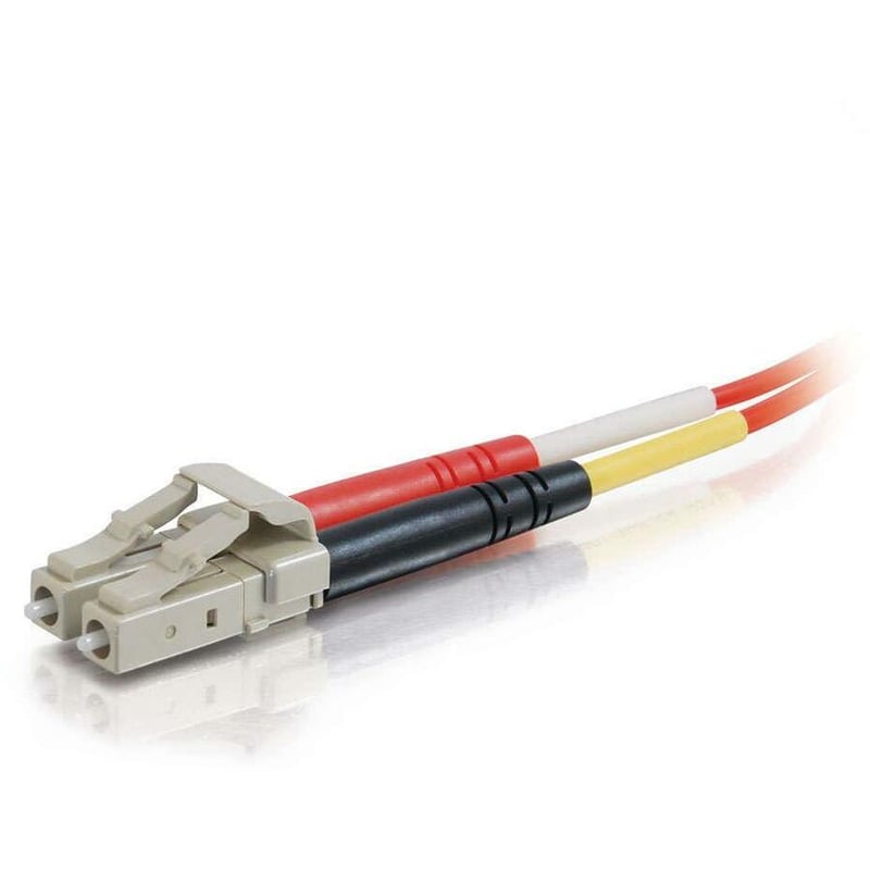 C2G-1m LC-LC 62.5/125 OM1 Duplex Multimode PVC Fiber Optic Cable - Red - Thumbnail 3