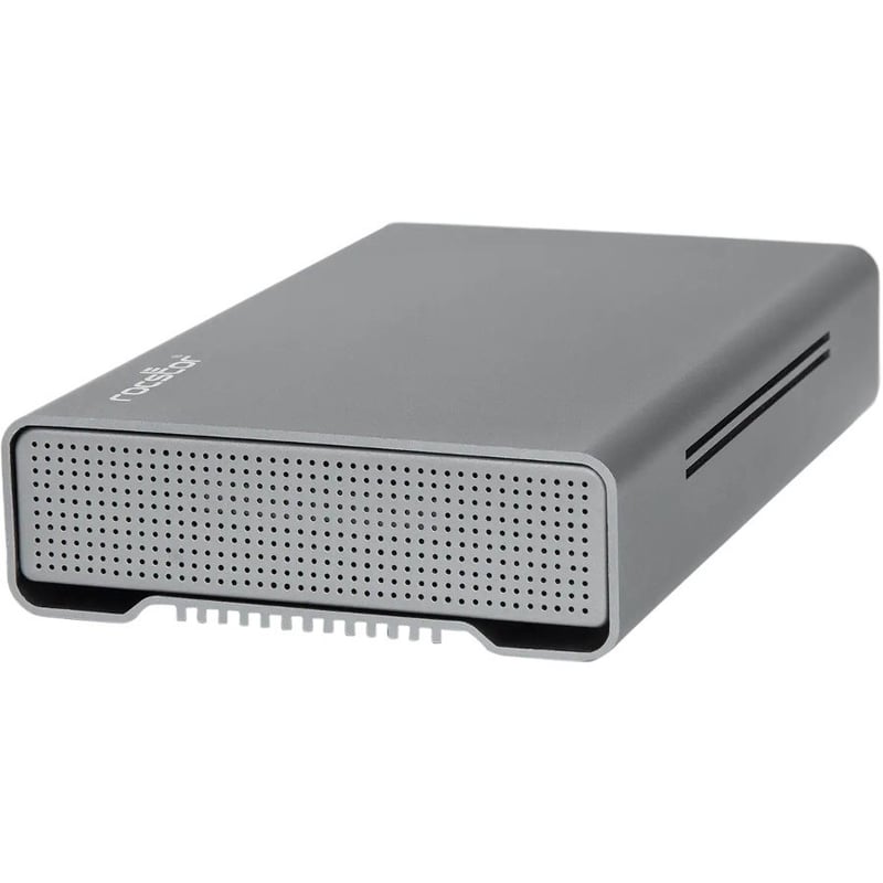 Rocstor Rocpro D90 12 TB Desktop Rugged Hard Drive - 3.5" External - SATA (SATA/600) - Aluminum Gray - Thumbnail 4