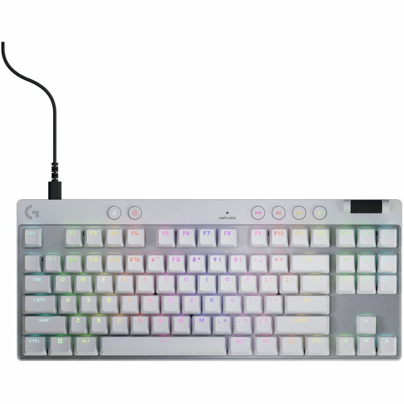 PRO X TKL RAPID (WHITE) WIRED GAMING KEYBOARD - LINEAR - Thumbnail 1
