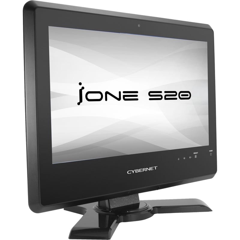 Cybernet iOne S S20 All-in-One Computer - Intel Core i5 6th Gen i5-6200U - 8 GB - 128 GB SSD - 19.5" HD+ Touchscreen - Desktop - Black - Thumbnail 1