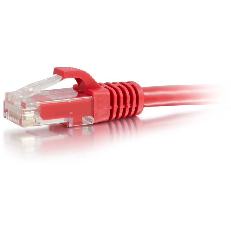 C2G 8ft Cat6a Snagless Unshielded (UTP) Ethernet Cable - Cat6a Network Patch Cable - PoE - Red - Thumbnail 1