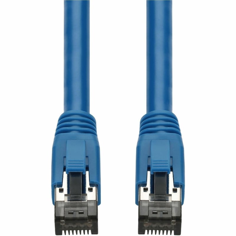AddOn 5-Pack 7ft Blue CAT 8 Shielded (S/FTP) PVC Ethernet Cable Snagless Easy Boot RJ-45 M/M Bulk Bag Packaged, No Twist Ties - Thumbnail 1
