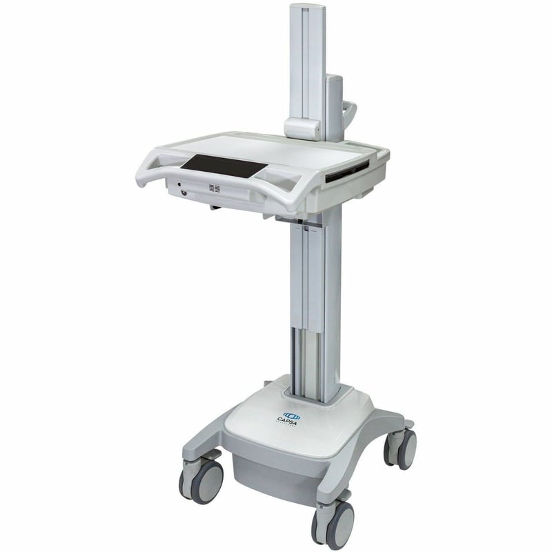 Capsa Healthcare - Trio Powered Chassis (207179) - Smart Powered Mobile Computing Cart - 120V Power System - Electronic Lift - 256Wh Battery