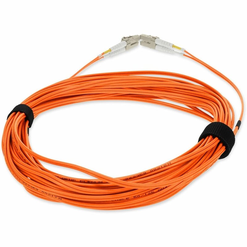 AddOn 5m LC to LC Orange OM4 Duplex OFNP (Plenum-Rated) Fiber Patch Cable - Thumbnail 4