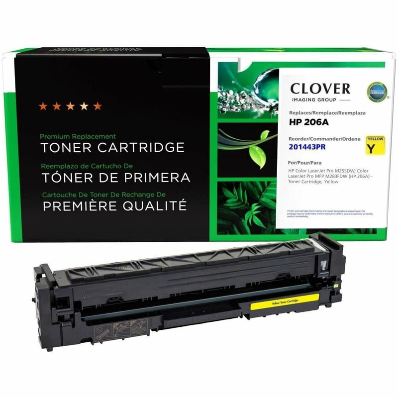 Clover Imaging Remanufactured Yellow Toner Cartridge (Reused OEM Chip) for HP 206A (W2112A) - Thumbnail 1