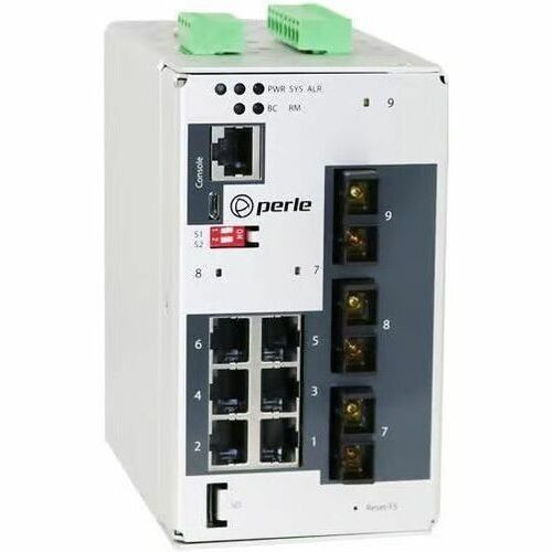 Perle IDS-409G3-C2MD05-SD10-XT - Industrial Managed Ethernet Switch