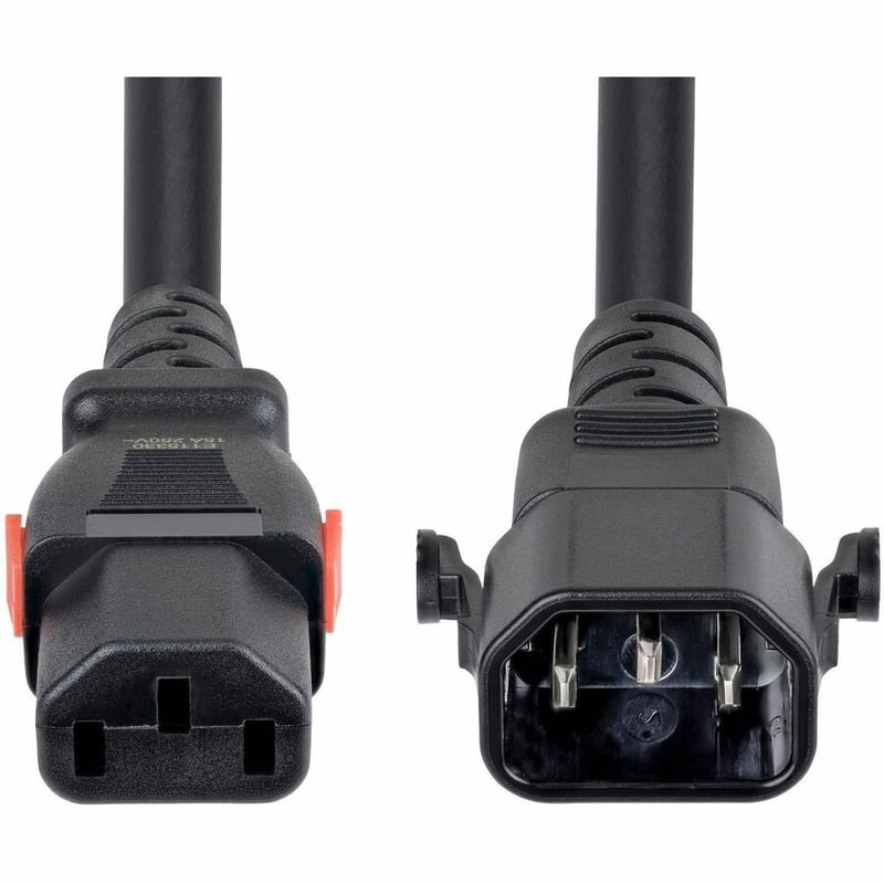 10FT HEAVY DUTY POWER CORD TAA LOCKING C14 TO C13 EXTENSION CORD - Thumbnail 2