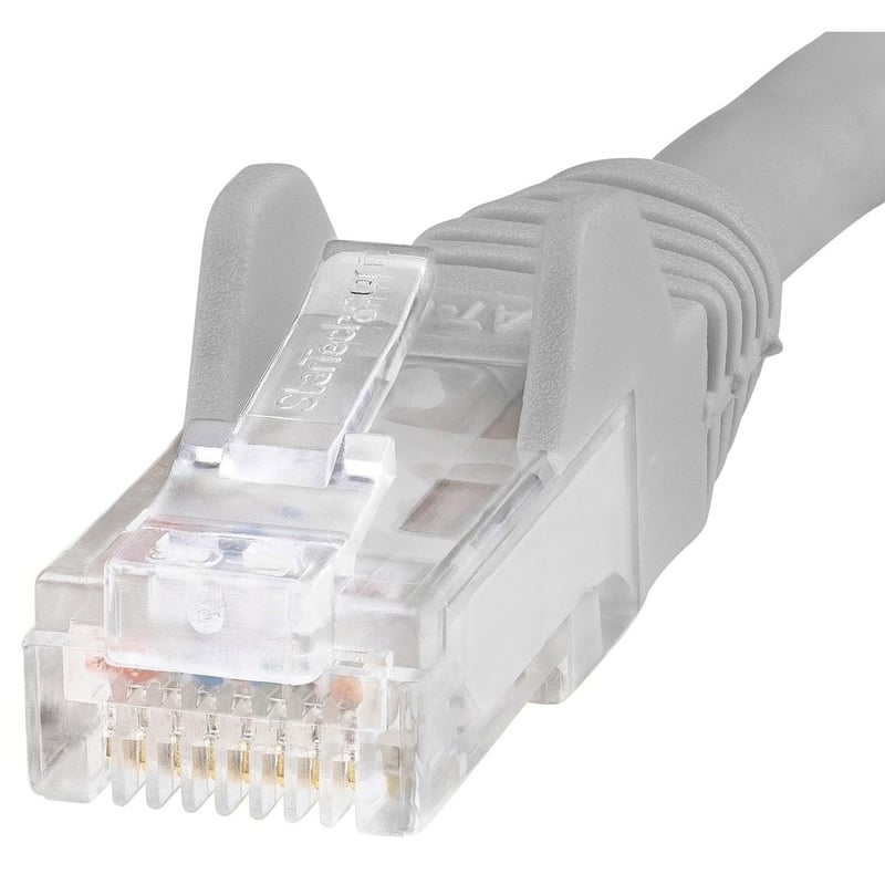 StarTech.com 9ft CAT6 Ethernet Cable - Gray Snagless Gigabit - 100W PoE UTP 650MHz Category 6 Patch Cord UL Certified Wiring/TIA - Thumbnail 2