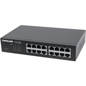 INTELLINET 16-PORT GIGABIT ETHERNET SWITCH WITH AUTO-SENSING PORTS AUTOMATICALLY - Thumbnail 1