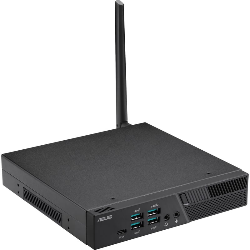 Asus miniPC PB60-B5641MD Desktop Computer - Intel Core i5 9th Gen i5-9500T Hexa-core (6 Core) 2.20 GHz - 8 GB RAM DDR4 SDRAM - 256 GB M.2 PCI Express NVMe SSD - Mini PC - Black - Thumbnail 3