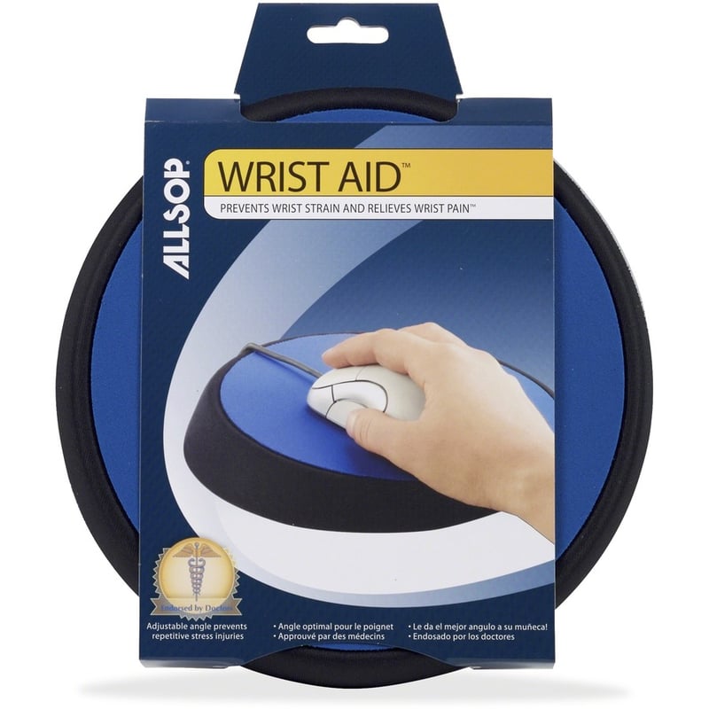 Allsop Wrist Aid Ergonomic Slanted Mousepad - Blue - (26226) - Thumbnail 2