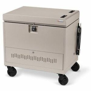 Bretford CUBE Toploader Cart with Caddies Pre-Wired - TVTL30CADUSB - Thumbnail 1
