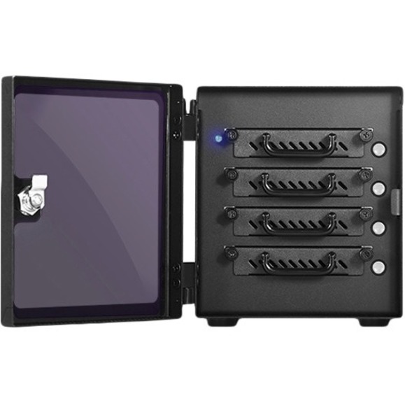RAIDage JAGE4BT4HD-TG Drive Enclosure 12Gb/s SAS, SATA/600 - Mini-SAS HD Host Interface Tower - Black - Thumbnail 5